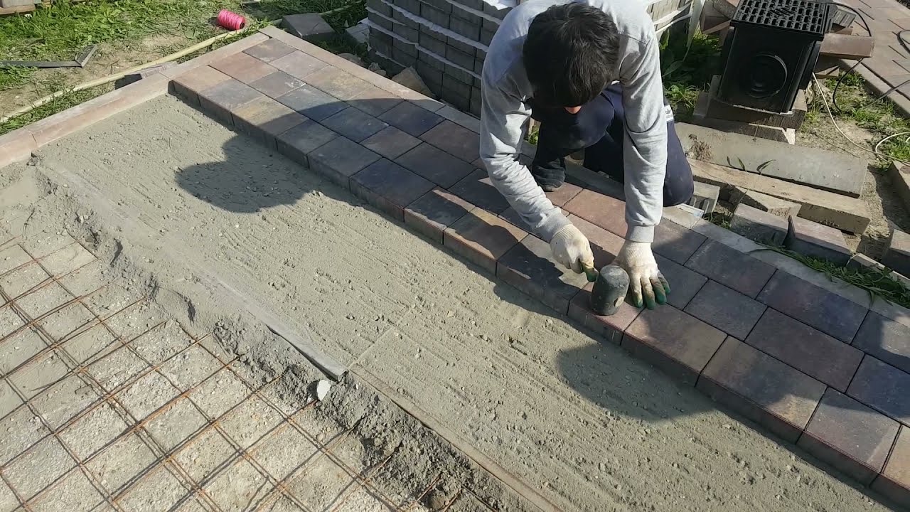 Укладка тротуарной плитки